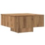 Mesa de centro madera de ingeniería roble artisan 60x60x31,5 cm de , Mesas de centro - Ref: Foro24-856551, Precio: 58,98 €, D...
