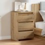 Mesita de noche madera de ingeniería roble artisan 40x35x62,5cm de , Mesitas de noche - Ref: Foro24-856524, Precio: 65,15 €, ...