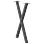 Patas para mesa comedor forma X 2uds antracita 50x(72-73) cm de , Patas para mesas - Ref: Foro24-4012910, Precio: 64,71 €, De...