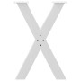 Patas para mesa de comedor en forma de X 2 uds acero blanco de , Patas para mesas - Ref: Foro24-4012973, Precio: 112,31 €, De...