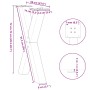 Patas para mesa de comedor en forma de X 2 uds acero blanco de , Patas para mesas - Ref: Foro24-4012973, Precio: 112,31 €, De...