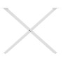Patas para mesa de comedor en forma de X 2 uds acero blanco de , Patas para mesas - Ref: Foro24-4012925, Precio: 64,07 €, Des...