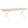 Patas para mesa de comedor en forma de X 2 uds acero blanco de , Patas para mesas - Ref: Foro24-4012925, Precio: 64,07 €, Des...