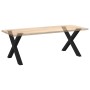 Patas para mesa de comedor en forma de X 2 uds acero negro de , Patas para mesas - Ref: Foro24-4012984, Precio: 116,64 €, Des...