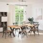 Patas para mesa comedor forma X 3uds acero natural 90x(72-73)cm de , Patas para mesas - Ref: Foro24-4012999, Precio: 163,88 €...