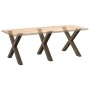 Patas para mesa comedor forma X 3uds acero natural 90x(72-73)cm de , Patas para mesas - Ref: Foro24-4012999, Precio: 163,88 €...
