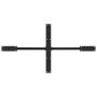 Pata de mesa comedor forma araña negra 150x78x(72-73) cm acero de , Patas para mesas - Ref: Foro24-4013116, Precio: 185,00 €,...