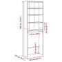 Armario de lavadora envejecida 64x24x190 cm de , Accesorios para lavadoras y secadoras - Ref: Foro24-856643, Precio: 76,04 €,...