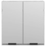 Armario de espejo de baño contrachapada gris 64x20x66,5 cm de , Tocadores de baño - Ref: Foro24-856939, Precio: 64,76 €, Desc...