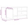 Mueble para TV madera contrachapada envejecida 80x35x36,5 cm de , Muebles TV - Ref: Foro24-856854, Precio: 53,30 €, Descuento: %