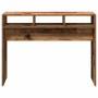 Mesa consola madera contrachapada envejecida 105x30x80 cm de , Mesas auxiliares - Ref: Foro24-856622, Precio: 55,39 €, Descue...