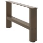 Patas para mesa de centro de acero natural 2 uds 60x(30-31) cm de , Patas para mesas - Ref: Foro24-4013267, Precio: 60,31 €, ...
