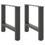 Patas de mesa de centro acero antracita 2 uds 60x(42-43) cm de , Patas para mesas - Ref: Foro24-4013286, Precio: 65,64 €, Des...