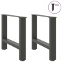 Patas de mesa de centro acero antracita 2 uds 60x(42-43) cm de , Patas para mesas - Ref: Foro24-4013286, Precio: 65,64 €, Des...