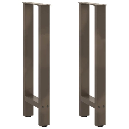 Patas para mesa de centro de acero natural 2 uds 38x(72-73) cm de , Patas para mesas - Ref: Foro24-4013299, Precio: 66,19 €, ...