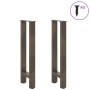Patas para mesa de centro de acero natural 2 uds 38x(72-73) cm de , Patas para mesas - Ref: Foro24-4013299, Precio: 66,19 €, ...