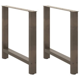 Patas para mesa de centro de acero natural 2 uds 80x(72-73) cm de , Patas para mesas - Ref: Foro24-4013315, Precio: 95,17 €, ...
