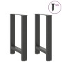 Patas para mesa de centro de acero natural 2 uds 50x(72-73) cm de , Patas para mesas - Ref: Foro24-4013303, Precio: 85,66 €, ...