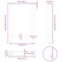 Patas para mesa de centro de acero natural 2 uds 50x(72-73) cm de , Patas para mesas - Ref: Foro24-4013303, Precio: 85,66 €, ...