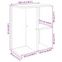 Mesita noche 2 uds madera ingeniería roble artisan 46,5x29x61cm de , Mesitas de noche - Ref: Foro24-858667, Precio: 58,13 €, ...