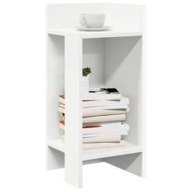 Mesa auxiliar con estante blanco 25,5x27x60 cm de , Mesas auxiliares - Ref: Foro24-858542, Precio: 36,07 €, Descuento: %