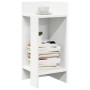 Mesa auxiliar con estante blanco 25,5x27x60 cm de , Mesas auxiliares - Ref: Foro24-858542, Precio: 36,07 €, Descuento: %
