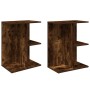 Mesita noche 2 uds madera ingeniería roble ahumado 46,5x29x61cm de , Mesitas de noche - Ref: Foro24-858659, Precio: 58,13 €, ...