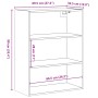 Armario colgante de pared roble artisian 69,5x32,5x90 cm de , Aparadores - Ref: Foro24-857046, Precio: 64,89 €, Descuento: %