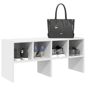 Zapatero apilable blanco 89,5x30x40 cm de , Organizadores de vestidores y perchas de barra - Ref: Foro24-858839, Precio: 43,1...