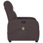Sillón de masaje reclinable de tela marrón oscuro de , Sillones - Ref: Foro24-4015537, Precio: 199,03 €, Descuento: %