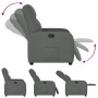 Sillón reclinable de tela gris oscuro de , Sillones - Ref: Foro24-4015523, Precio: 196,59 €, Descuento: %