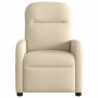 Sillón de masaje reclinable de tela crema de , Sillones - Ref: Foro24-4015540, Precio: 208,04 €, Descuento: %