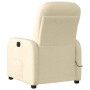 Sillón de masaje reclinable de tela crema de , Sillones - Ref: Foro24-4015540, Precio: 208,04 €, Descuento: %