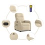 Sillón de masaje reclinable de tela crema de , Sillones - Ref: Foro24-4015540, Precio: 208,04 €, Descuento: %