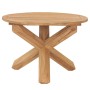 Mesa de comedor de jardín madera maciza de teca Ø110x75 cm de vidaXL, Mesas de jardín - Ref: Foro24-316169, Precio: 351,26 €,...