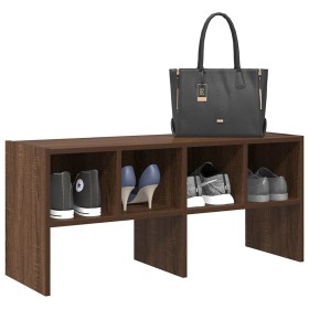 Zapatero apilable roble marrón 89,5x30x40 cm de , Organizadores de vestidores y perchas de barra - Ref: Foro24-858851, Precio...