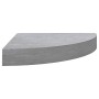 Estante de esquina de pared MDF gris hormigón 35x35x3,8 cm en Estanterías | Comprar online en Foru.es