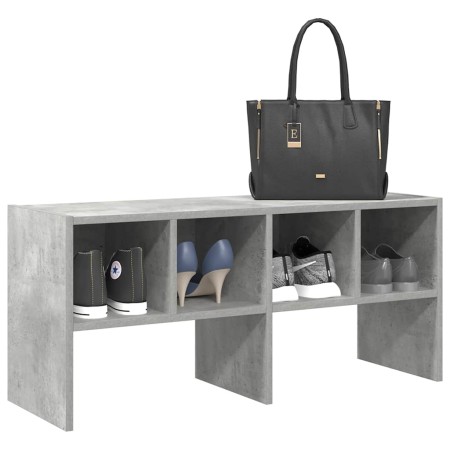 Zapatero apilable gris hormigón 89,5x30x40 cm de , Organizadores de vestidores y perchas de barra - Ref: Foro24-858845, Preci...