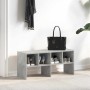 Zapatero apilable gris hormigón 89,5x30x40 cm de , Organizadores de vestidores y perchas de barra - Ref: Foro24-858845, Preci...