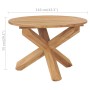 Mesa de comedor de jardín madera maciza de teca Ø110x75 cm de vidaXL, Mesas de jardín - Ref: Foro24-316169, Precio: 351,26 €,...