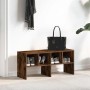 Zapatero apilable roble ahumado 89,5x30x40 cm de , Organizadores de vestidores y perchas de barra - Ref: Foro24-858847, Preci...