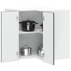 Mueble de cocina esquina pared Porto madera de ingeniería negra de , Armarios de cocina - Ref: Foro24-854098, Precio: 92,66 €...
