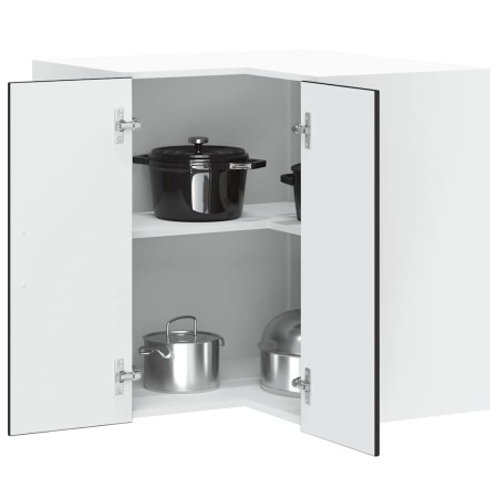 Mueble de cocina esquina pared Porto madera de ingeniería negra de , Armarios de cocina - Ref: Foro24-854098, Precio: 92,66 €...