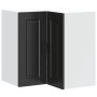 Mueble de cocina esquina pared Porto madera de ingeniería negra de , Armarios de cocina - Ref: Foro24-854098, Precio: 92,66 €...
