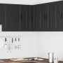 Mueble de cocina esquina pared Porto madera de ingeniería negra de , Armarios de cocina - Ref: Foro24-854098, Precio: 92,66 €...