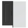 Mueble de cocina esquina pared Porto madera de ingeniería negra de , Armarios de cocina - Ref: Foro24-854098, Precio: 92,66 €...