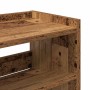 Mueble zapatero madera contrachapada madera vieja 80x25x81 cm de , Zapateros y organizadores de calzado - Ref: Foro24-859912,...
