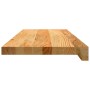 Peldaños de escalera 4 uds madera maciza roble marrón claro de , Alfombrillas para escalones - Ref: Foro24-3282959, Precio: 1...