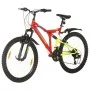 Bicicleta montaña 21 velocidades 26 pulgadas rueda 49 cm rojo de vidaXL, Bicicletas - Ref: Foro24-3067228, Precio: 259,58 €, ...