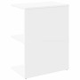 Mesita de noche madera contrachapada blanco 46,5x29x61cm de , Mesitas de noche - Ref: Foro24-858650, Precio: 34,58 €, Descuen...
